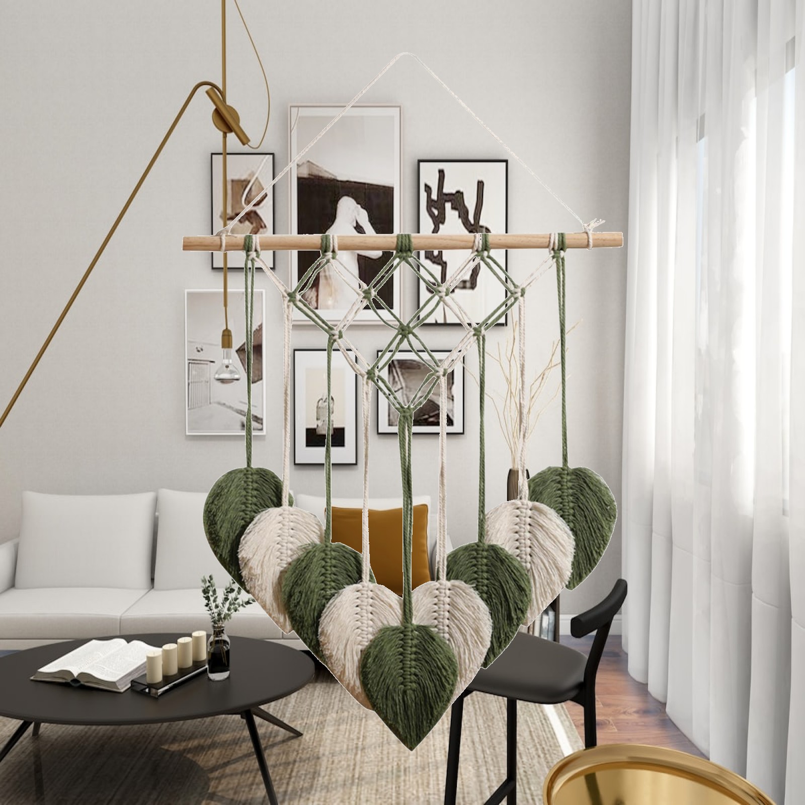 Art And Craft For Nursery - Tapiz Tejido de Macramé, Decoración de