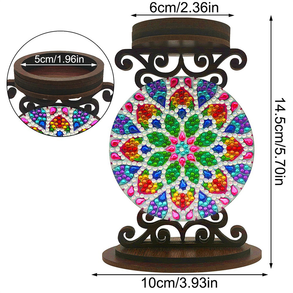 Portavelas con motivos florale - Art Craft Kit reseña y precio