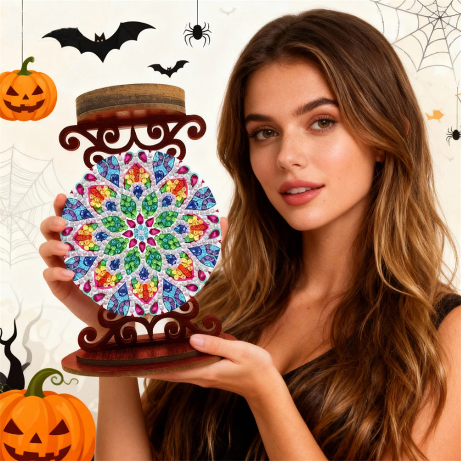 Portavelas con motivos florale - Art Craft Kit reseña y precio