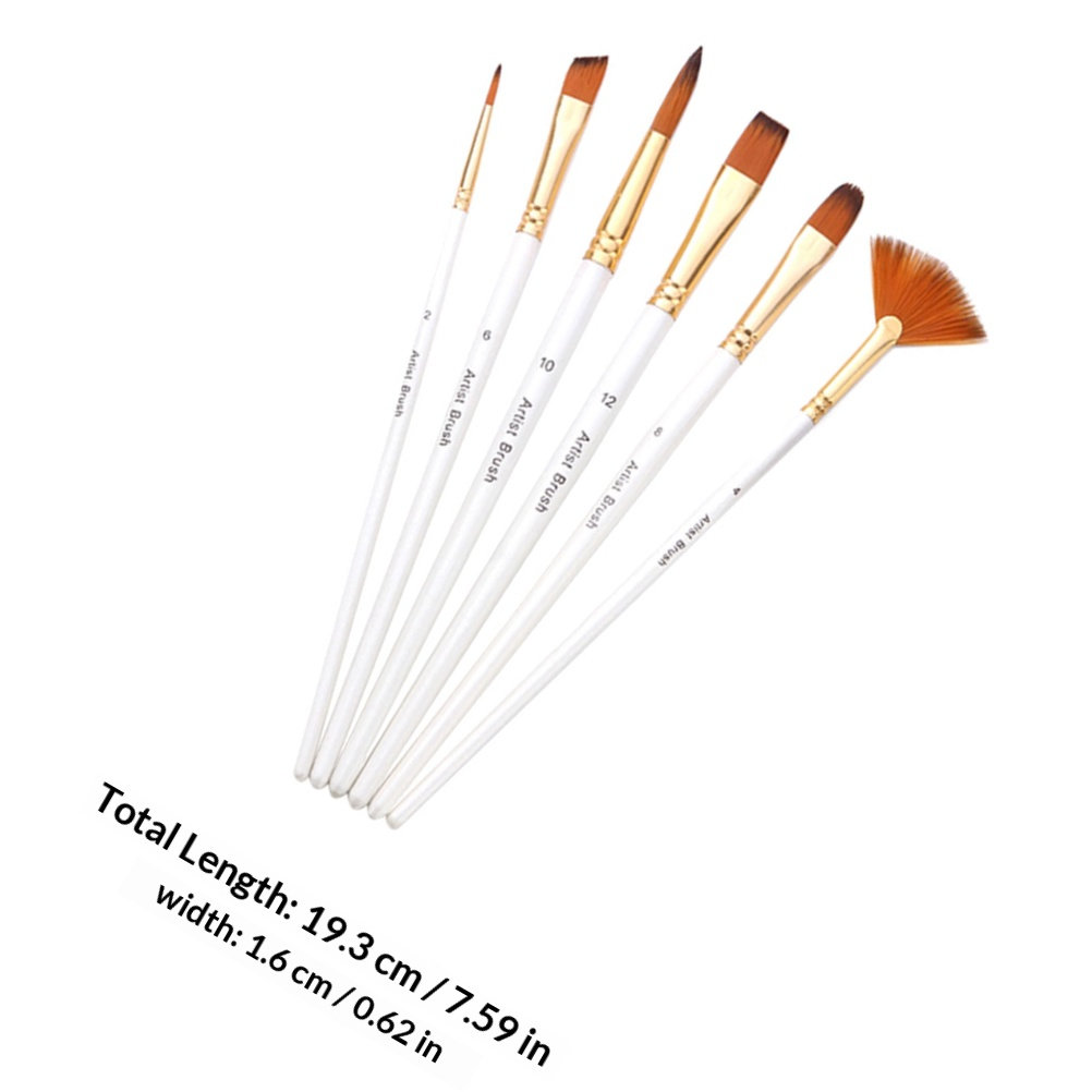 Juego de 6 pinceles para pinta - Gouache Paint Set reseña y precio
