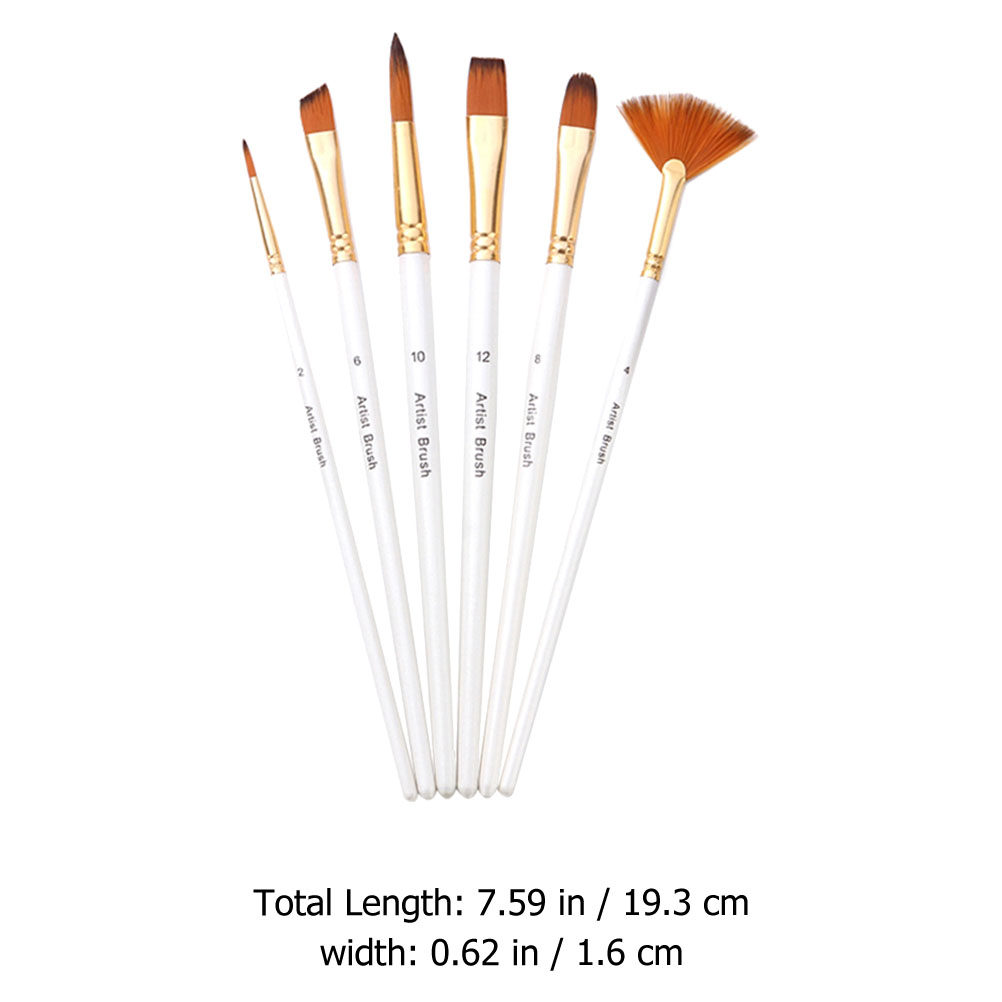 Juego de 6 pinceles para pinta - Gouache Paint Set reseña y precio