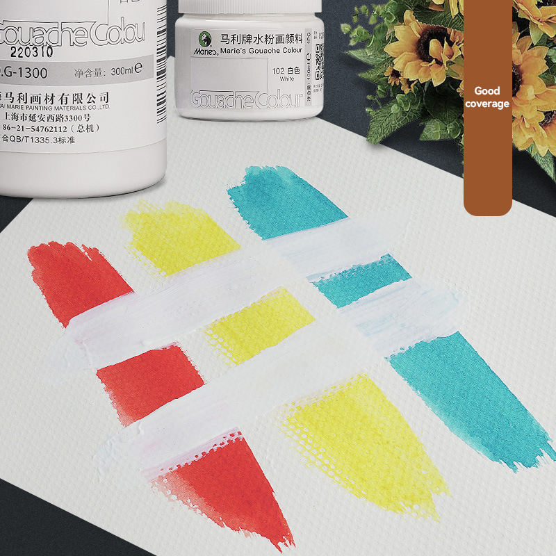Pintura Gouache blanca, botell - Gouache Paint Set reseña y precio